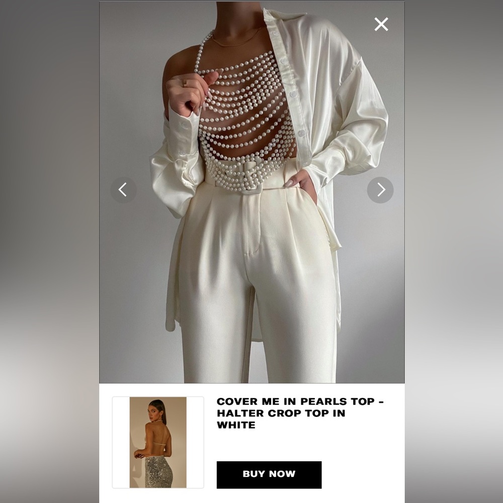 Gorgeous Beaded bra top.